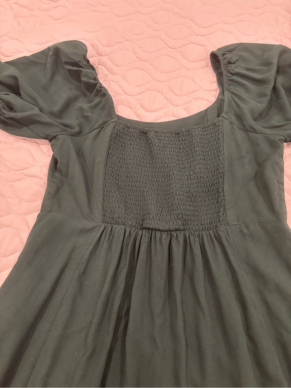 Old Navy Forest Green Puff Sleeve Maxi Dress - Picture 4 of 4